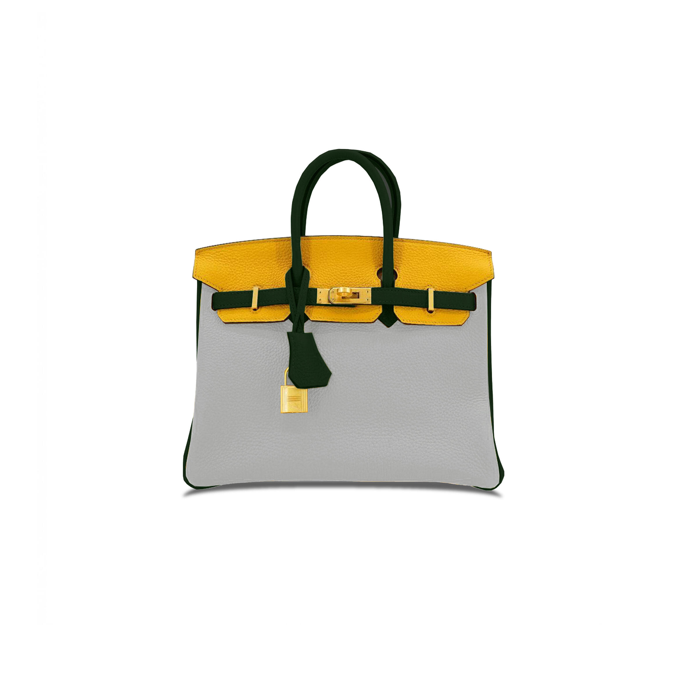 H**me5 BIRKIN 40 TOGO LEATHER HANDBAG PEARL GRAYOLIVE GREEN GOLD BUCKLE 27194131 (40*36*26cm) Master Quality